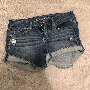 Stretch jean shorts   Hardly worn.